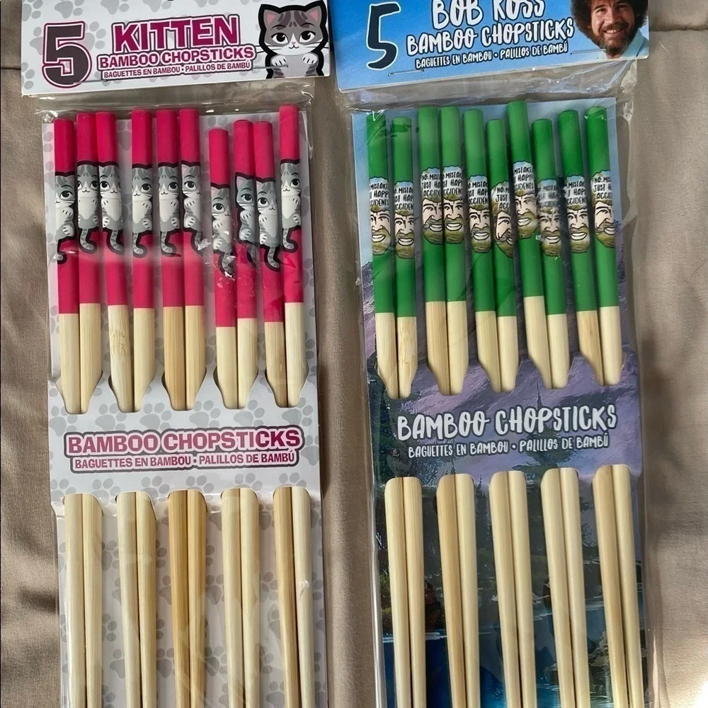 NWT- Bamboo Chopsticks- 5 per package